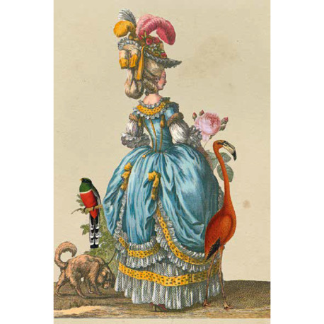 Carte double avec enveloppe - création M. Christian Lacroix