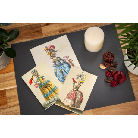 Carte double avec enveloppe - création M. Christian Lacroix