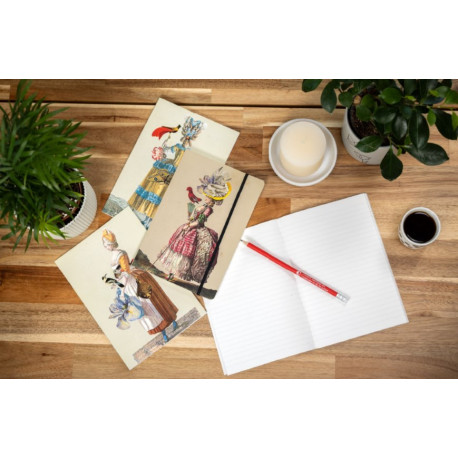 Carnet avec élastique - création M. Christian Lacroix
