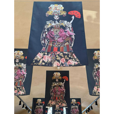 Visuel de l'exposition Christian Lacroix - impression sur tissu